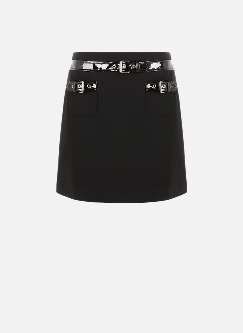 Skirt with vinyl detail BlackMOSCHINO 