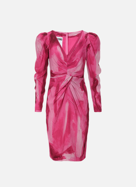 Pink draped dressMOSCHINO 