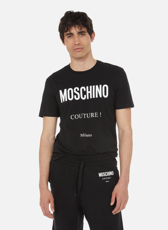 MOSCHINO T-shirt en coton Noir