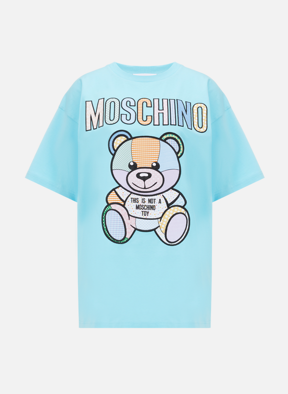 MOSCHINO T-shirt Moschino Teddy en coton Bleu
