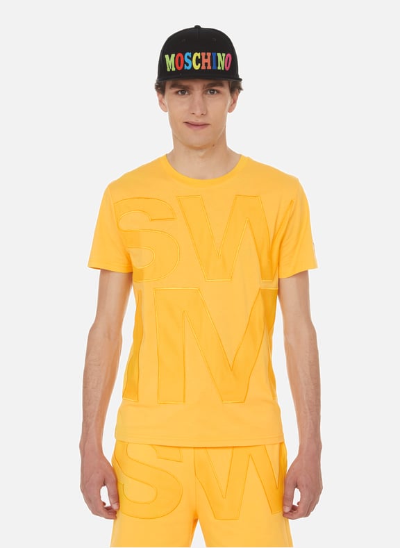 T-shirt Swim en coton Jaune by MOSCHINO MOSCHINO T-shirt Swim en coton Jaune