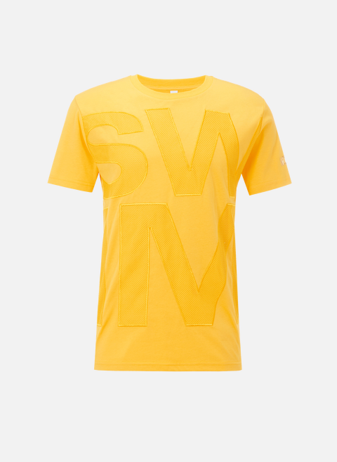 T-shirt Swim en coton JauneMOSCHINO 