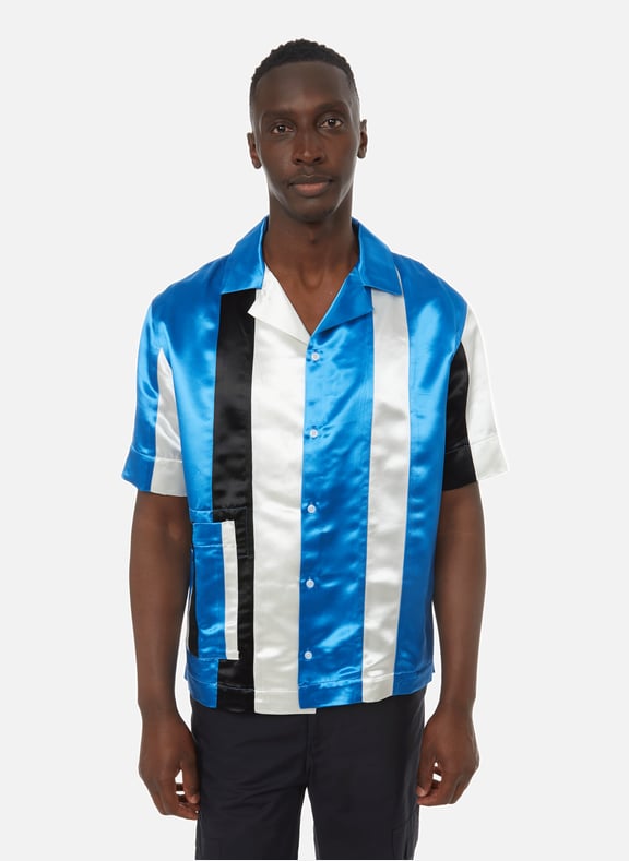 Chemise bowling satinée Multicolore by MWORKS MWORKS Chemise bowling satinée Multicolore