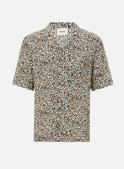 قميص bodil بطبعة مطوية متعدد الألوان nanushka 