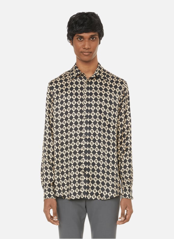 Chemise Kaleb en cupro mélangé Multicolore by NANUSHKA NANUSHKA Chemise Kaleb en cupro mélangé Multicolore