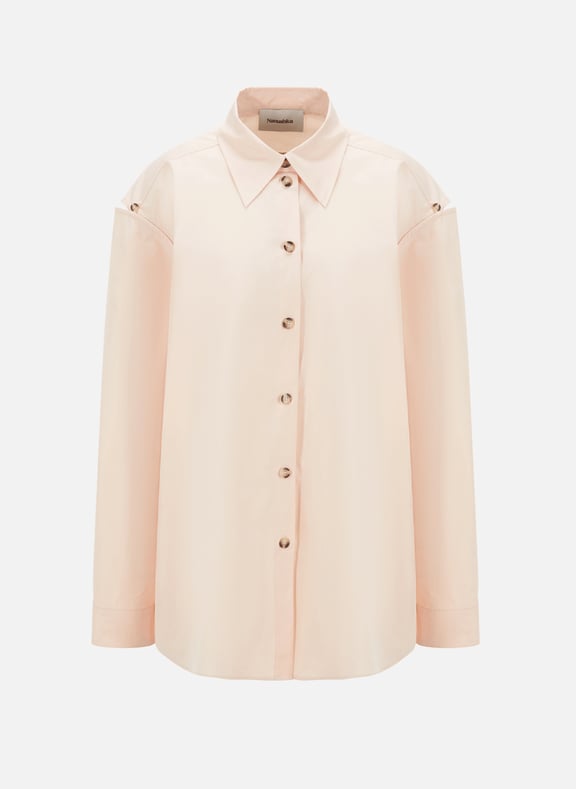 Chemise Weeko en popeline de coton Rose by NANUSHKA NANUSHKA Chemise Weeko en popeline de coton Rose