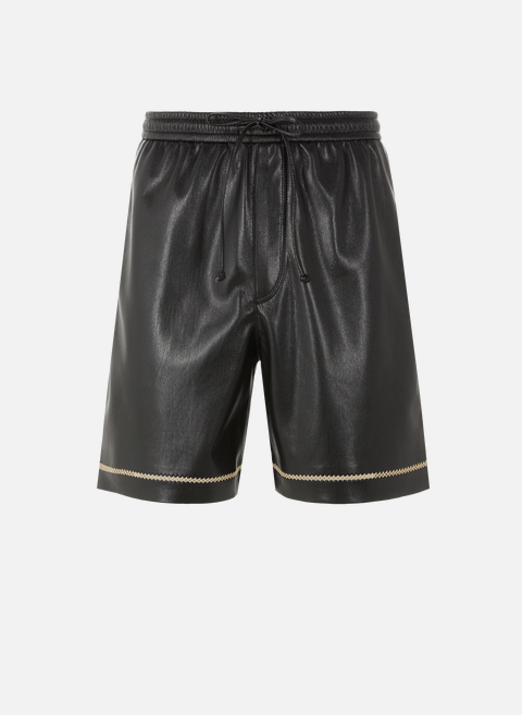 Doxxi vegan leather shorts BlackNANUSHKA 