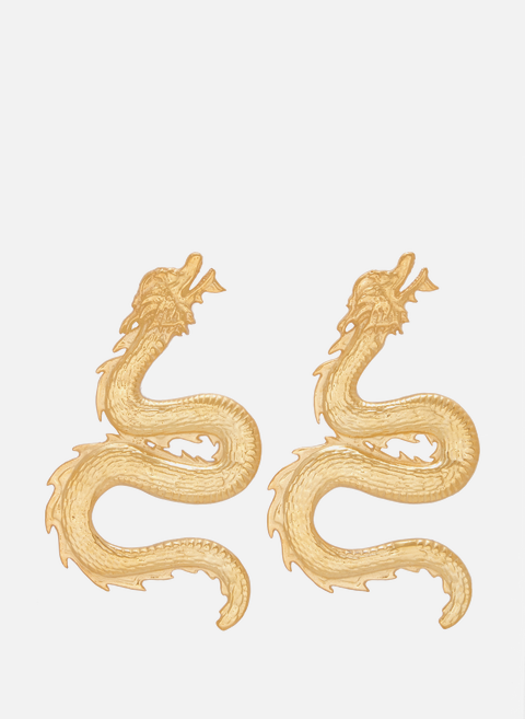 Gold-plated earrings Golden NATIA X LAKO 