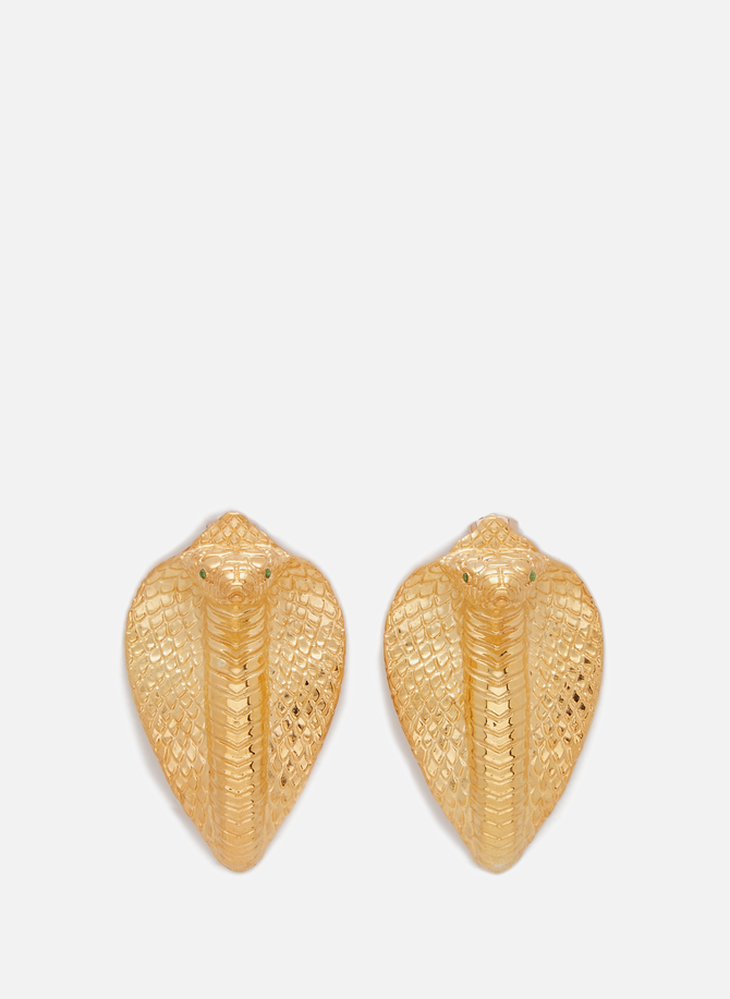 NATIA X LAKO gold-plated earrings