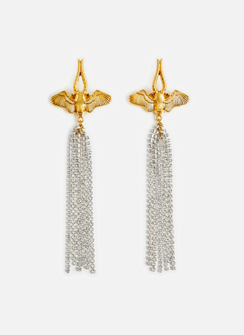Dangling earrings with crystals Gold NATIA X LAKO 