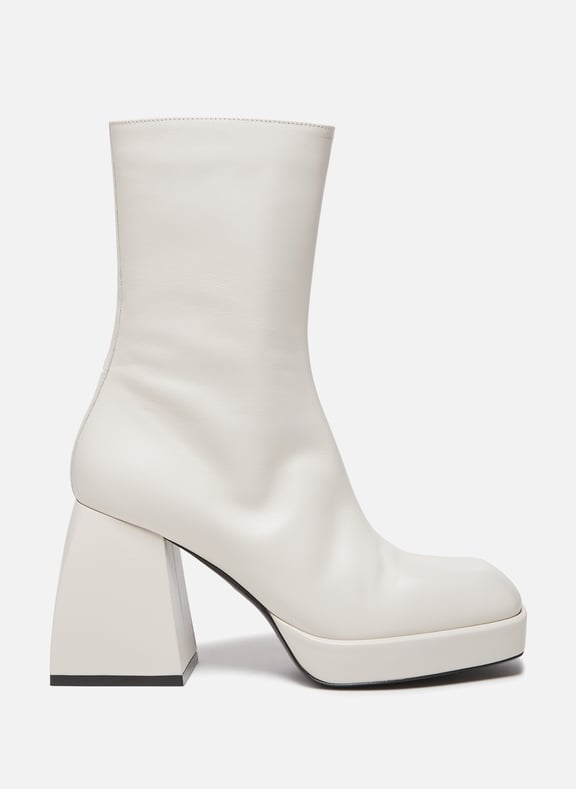 Bottines Bulla Corta Blanc by NODALETO NODALETO Bottines Bulla Corta Blanc