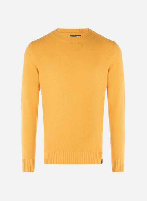 Yellow recycled wool and polyamide sweaterNORTH SAILS 