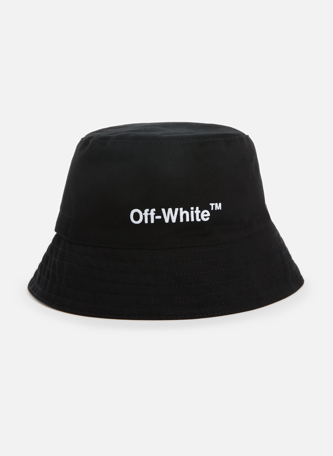 قبعة دلو مع شعار off-white