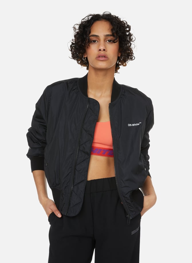 Build Your Brand Femme Ladies Jacket Veste Bomber en Nylon pour, Noir, XS EU Build Your Brand Femme Ladies Jacket Veste Bomber en Nylon pour, Noir, XS EU
