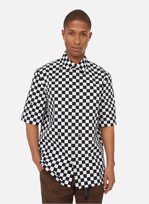Chemise Check en coton Noir by OFF-WHITE OFF-WHITE Chemise Check en coton Noir