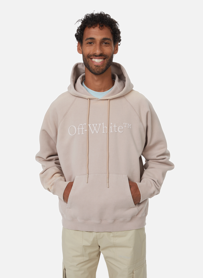 Hoodie avec logo en coton OFF-WHITE