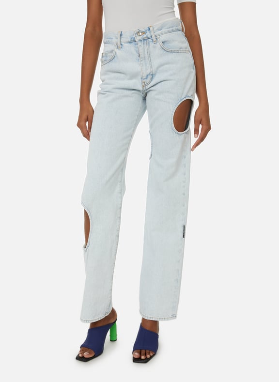 Jean ajouré Bleu by OFF WHITE OFF WHITE Jean ajouré Bleu