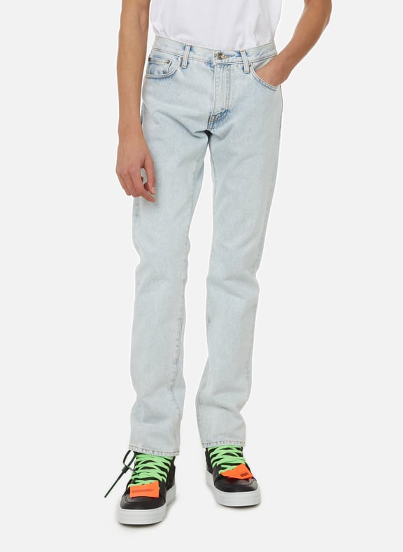 Jean skinny en coton Bleu by OFF-WHITE OFF-WHITE Jean skinny en coton Bleu