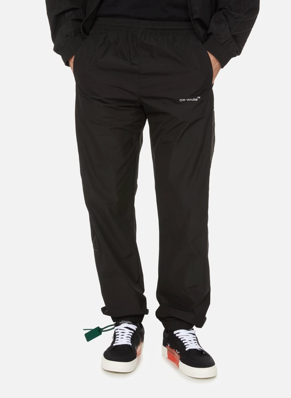 Pantalon Diagonal Noir by OFF-WHITE OFF-WHITE Pantalon Diagonal Noir