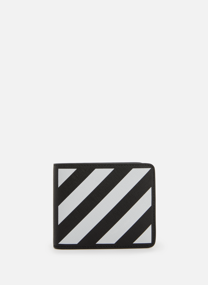 OFF-WHITE stripe print wallet