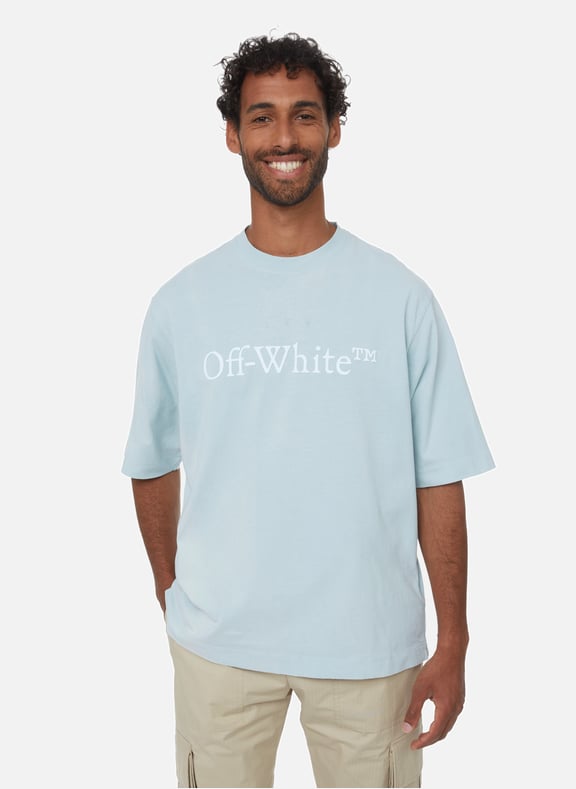 T-shirt à logo en coton Bleu by OFF WHITE OFF WHITE T-shirt à logo en coton Bleu
