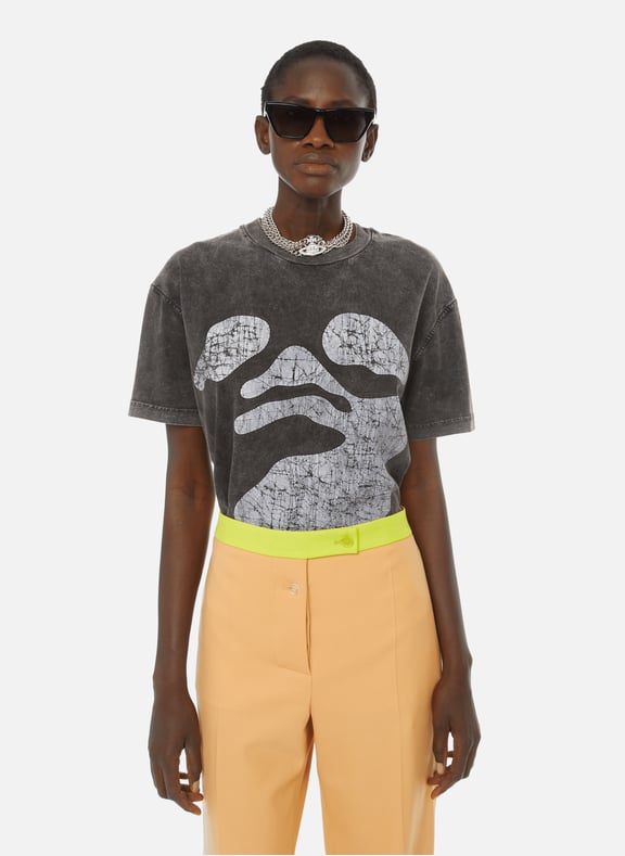 T-shirt à logo en coton Noir by OFF WHITE OFF WHITE T-shirt à logo en coton Noir