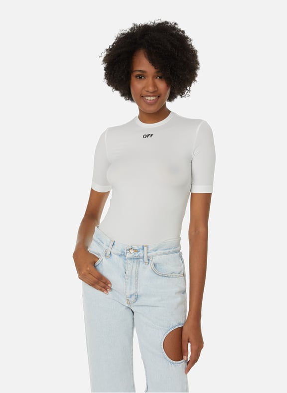 T-shirt cintré Blanc by OFF-WHITE OFF-WHITE T-shirt cintré Blanc