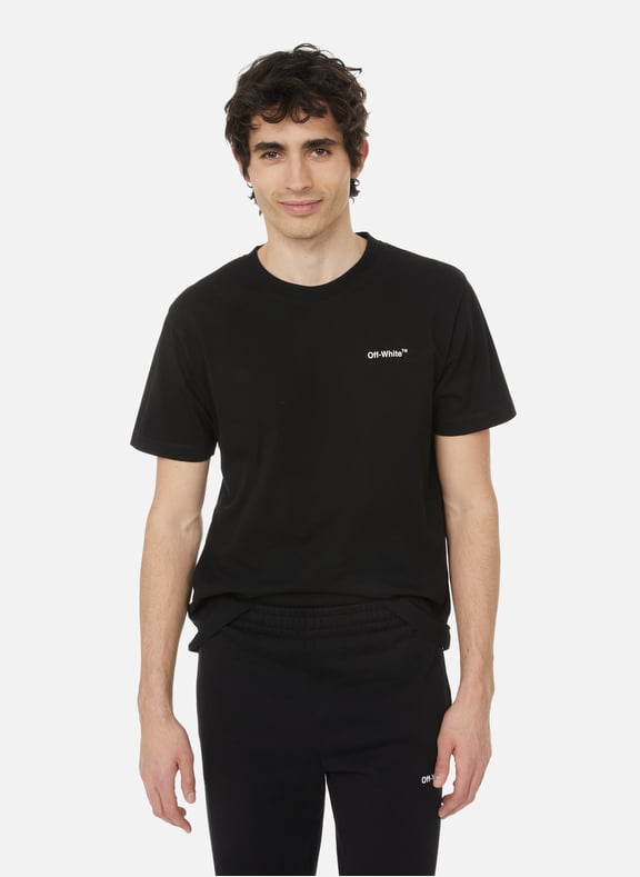 T-shirt en coton Noir by OFF WHITE OFF WHITE T-shirt en coton Noir