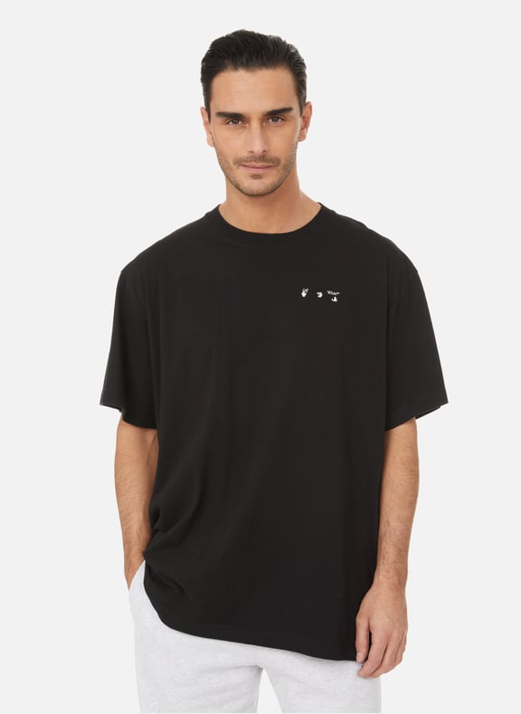 T-shirt oversize en coton Noir by OFF-WHITE OFF-WHITE T-shirt oversize en coton Noir