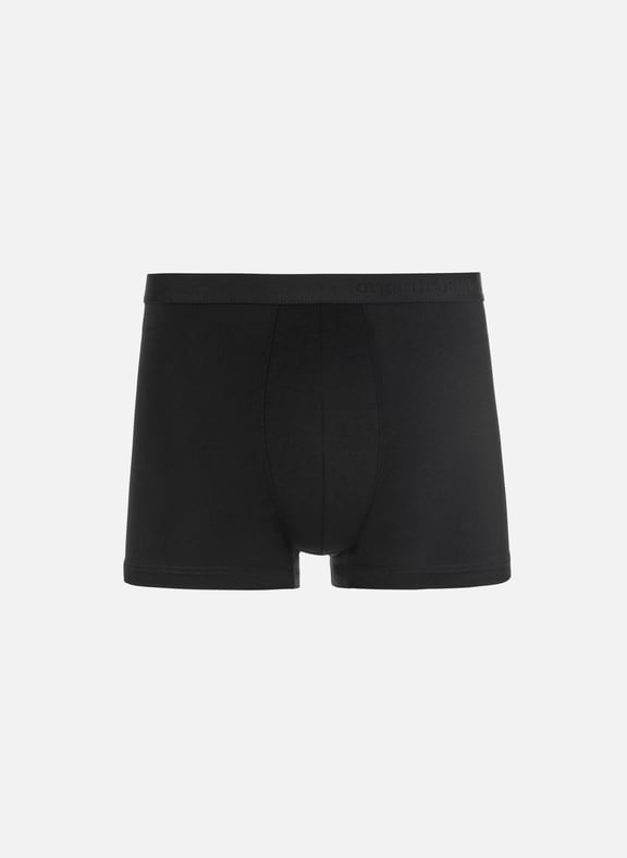 Boxer à logo en lyocell tencel Noir by ORGANIC BASICS ORGANIC BASICS Boxer à logo en lyocell tencel Noir