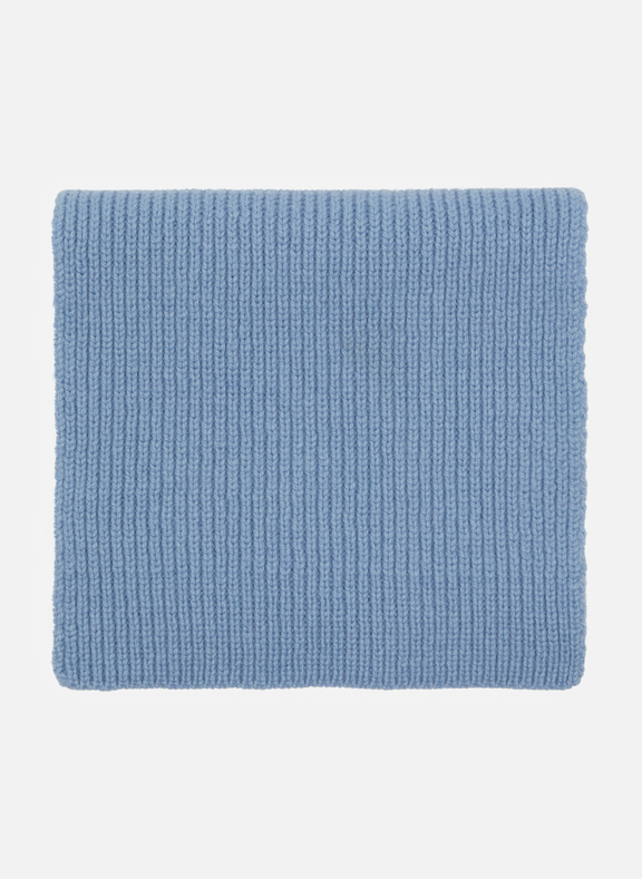 ORGANIC BASICS Echarpe en laine recyclée Bleu