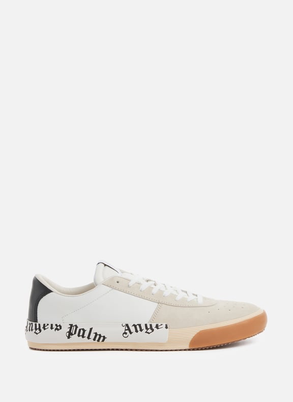 Baskets New Vulcanized en cuir et coton Blanc by PALM ANGELS PALM ANGELS Baskets New Vulcanized en cuir et coton Blanc
