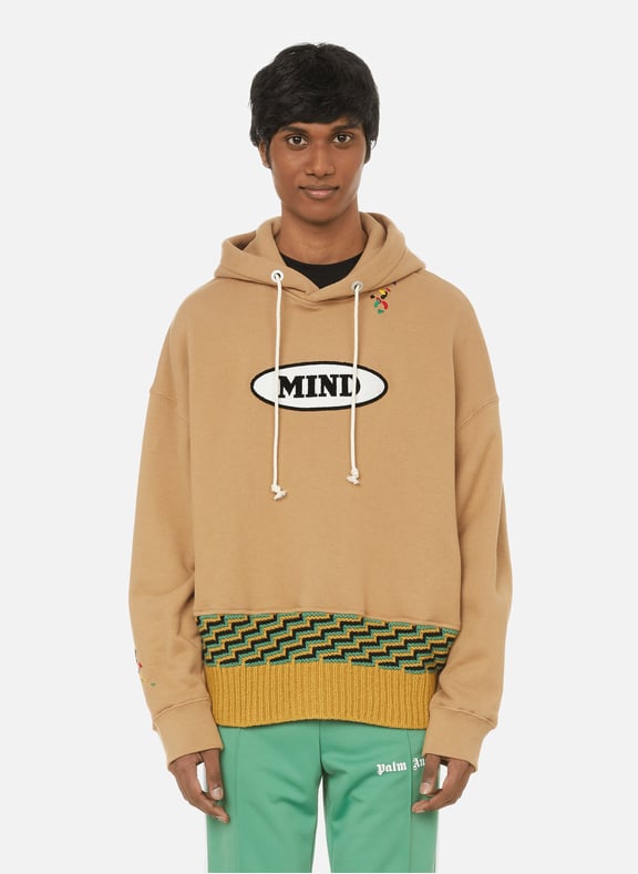 Hoodie en maille Palm Angels x Missoni Beige by PALM ANGELS PALM ANGELS Hoodie en maille Palm Angels x Missoni Beige