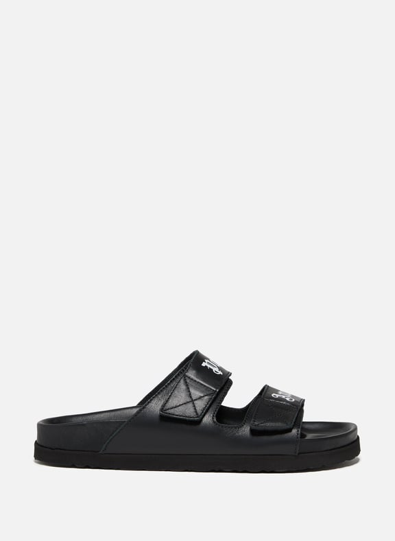 Sandales logotypées Noir by PALM ANGELS PALM ANGELS Sandales logotypées Noir