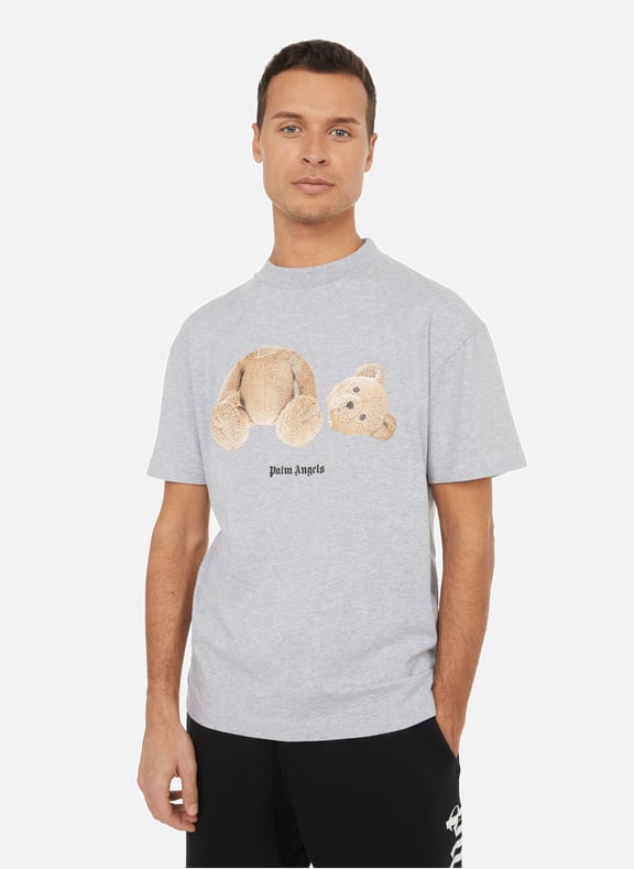 T-shirt à motif en coton Gris by PALM ANGELS PALM ANGELS T-shirt à motif en coton Gris