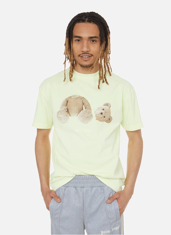 T- shirt court avec logo Jaune by PALM ANGELS PALM ANGELS T- shirt court avec logo Jaune