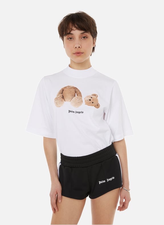 T-shirt court en coton Blanc by PALM ANGELS PALM ANGELS T-shirt court en coton Blanc