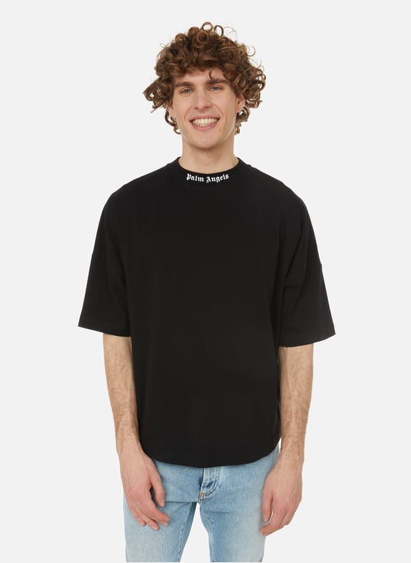 T-shirt oversize en coton Noir by PALM ANGELS PALM ANGELS T-shirt oversize en coton Noir