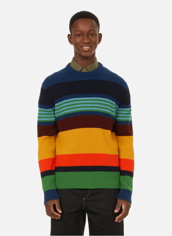 Pull rayé en laine Jaune by PAUL SMITH PAUL SMITH Pull rayé en laine Jaune