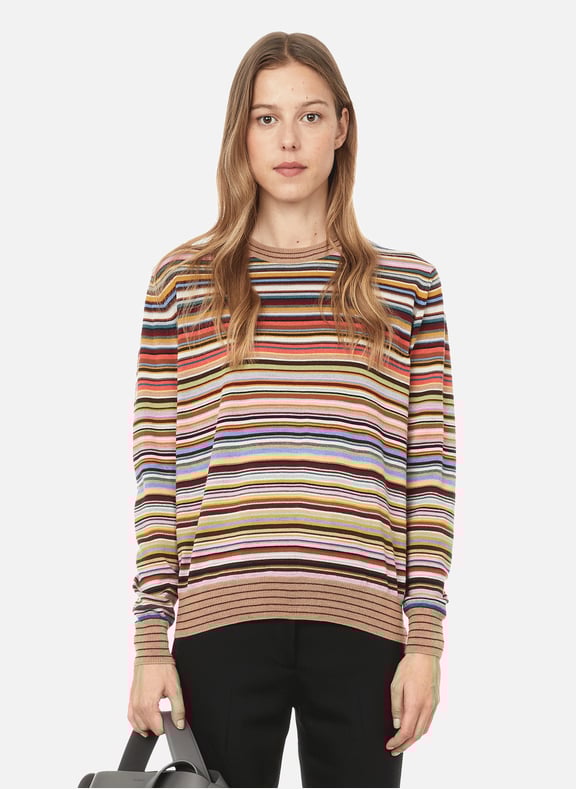 Pull Signature Stripe en laine Multicolore by PAUL SMITH PAUL SMITH Pull Signature Stripe en laine Multicolore