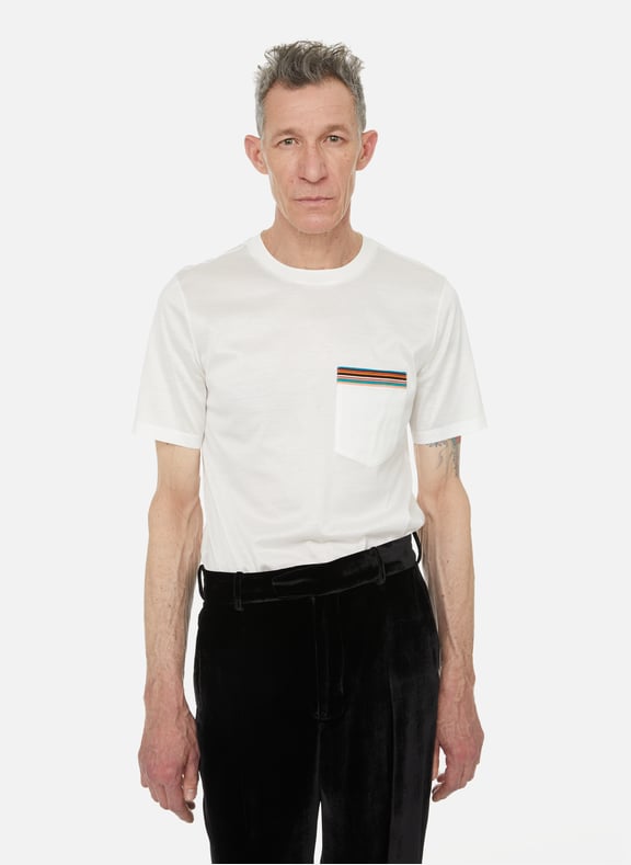 T-shirt col rond en coton Multicolore by PAUL SMITH PAUL SMITH T-shirt col rond en coton Multicolore
