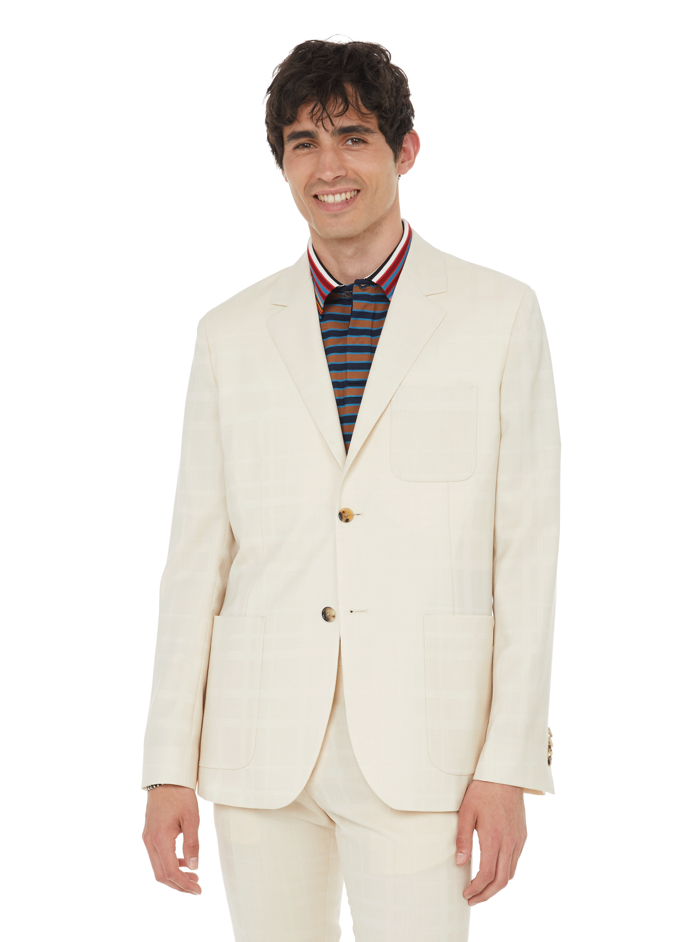 Costume Paul Smith 100% Laine - The Westbourne - Veste 38R Et Pantalon 32W / 29L, Rayé Noir