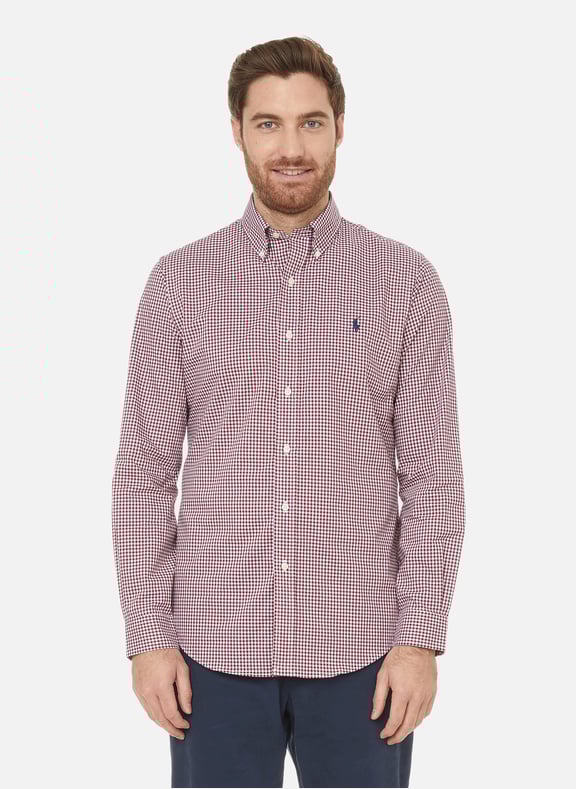 Chemise en popeline de coton Rouge by POLO RALPH LAUREN POLO RALPH LAUREN Chemise en popeline de coton Rouge
