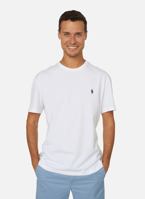POLO RALPH LAUREN T-shirt à logo en coton Blanc