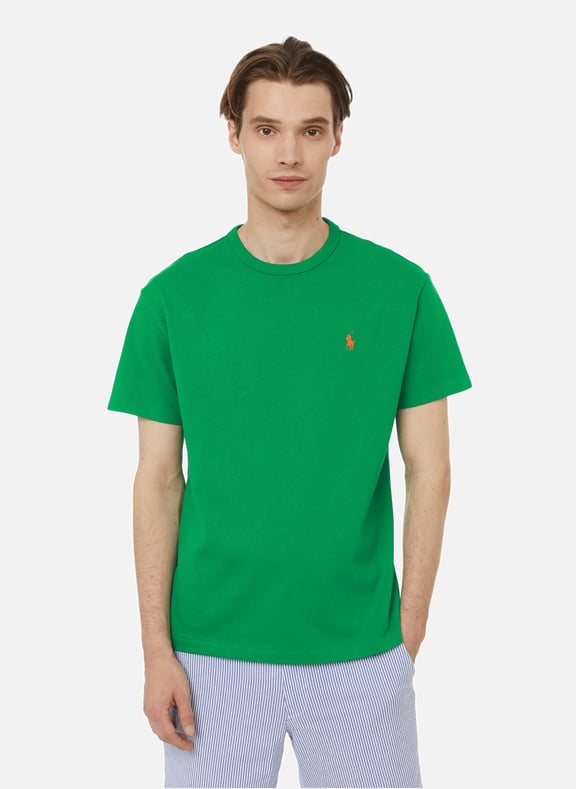 T-shirt en coton épais Vert by POLO RALPH LAUREN POLO RALPH LAUREN T-shirt en coton épais Vert