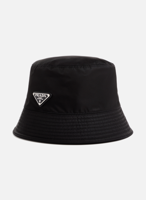Triangle logo bucket hat BlackPRADA 