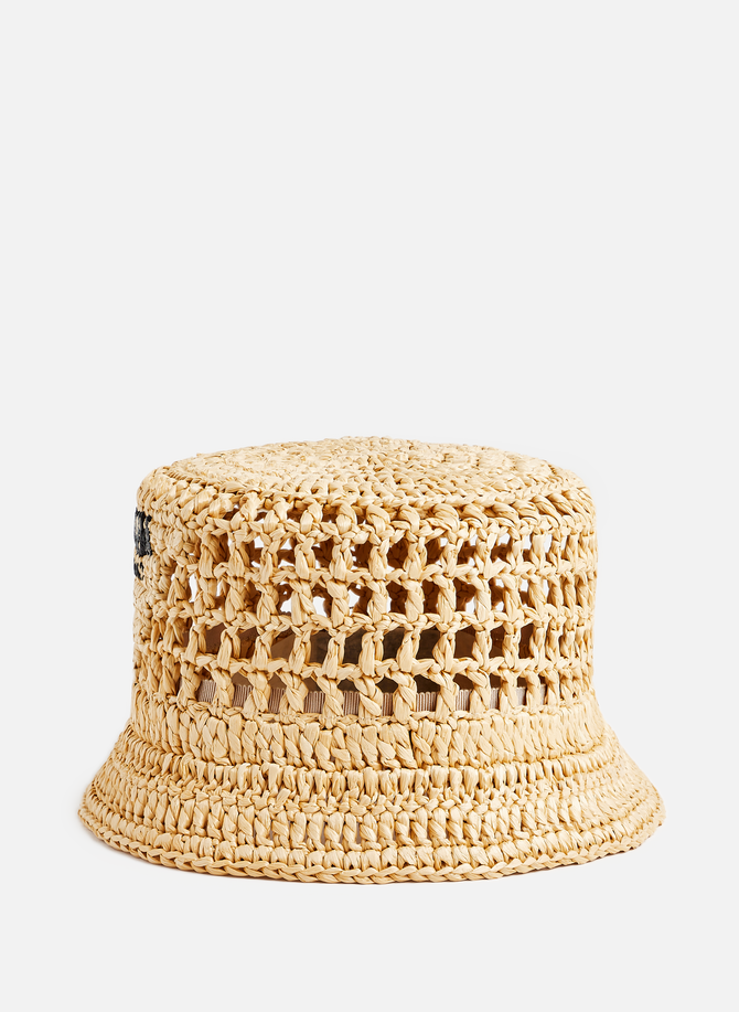 PRADA raffia bucket hat