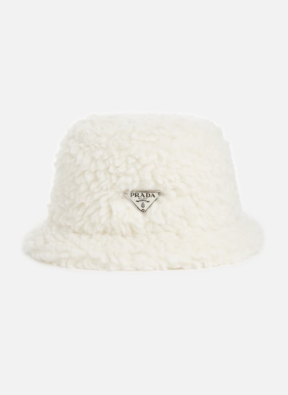 Fleece bucket hat prada women printemps