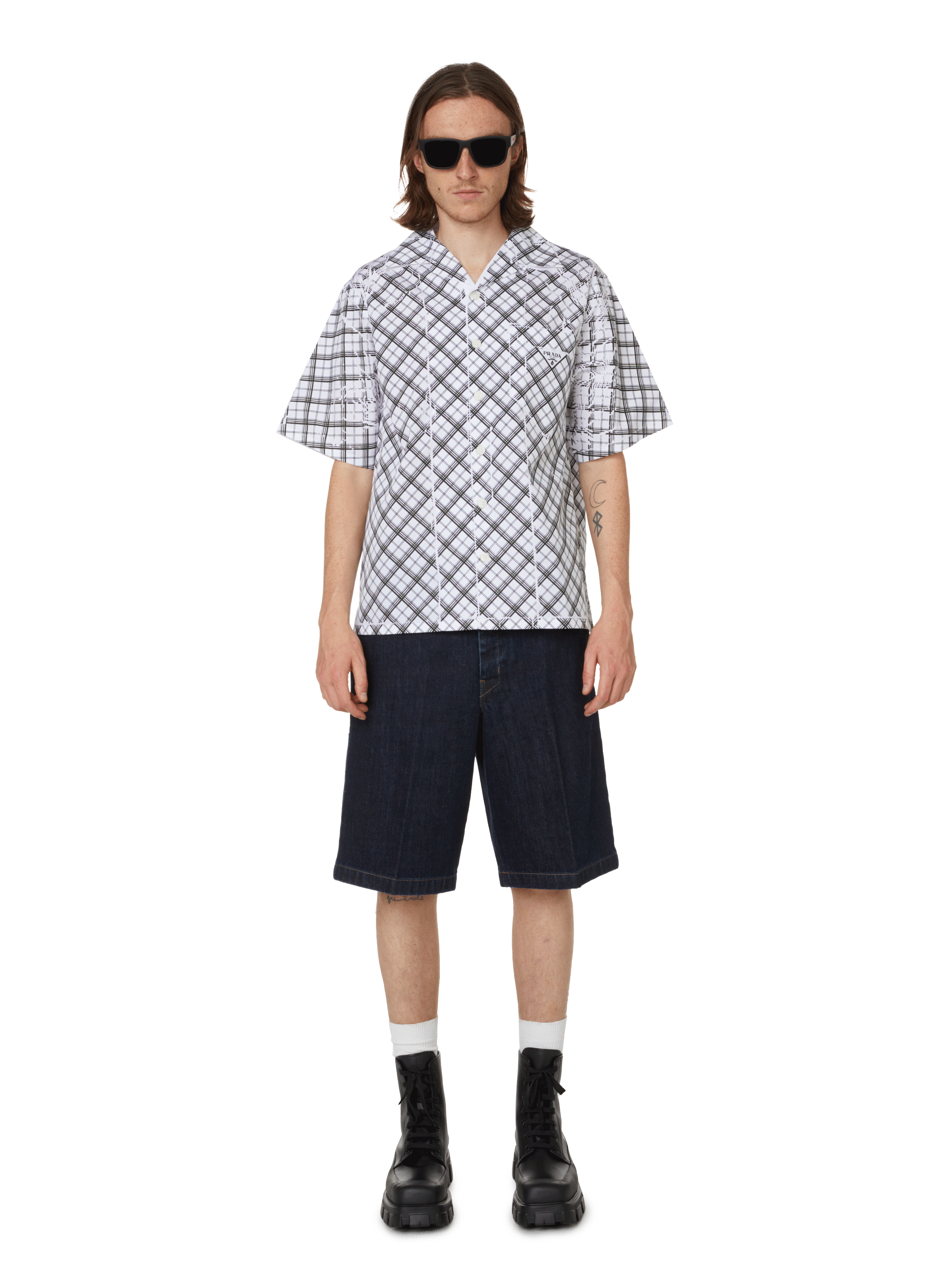 CHEMISE ?? IMPRIM?? NUM??RIQUE - PRADA pour HOMME | Printemps.com