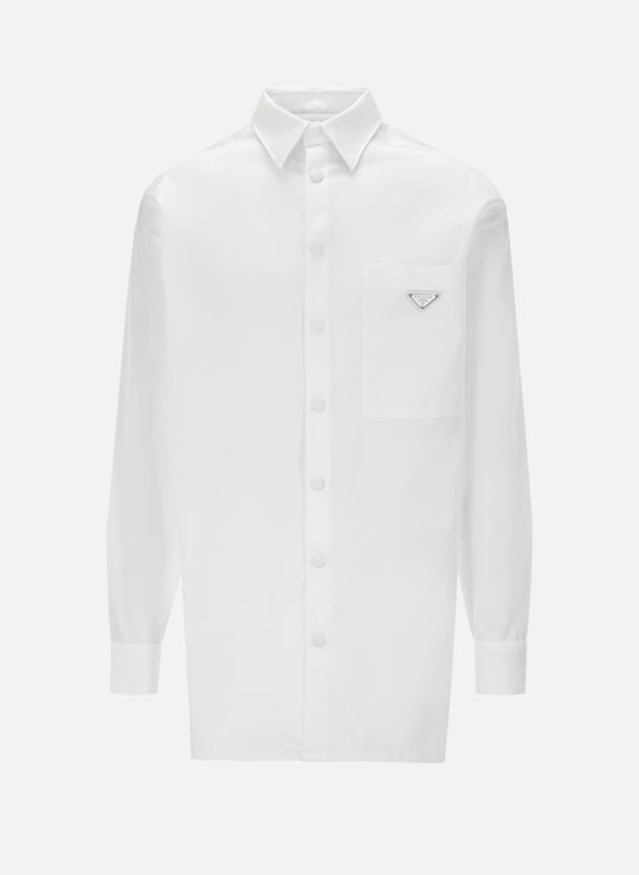 Chemise en re-nylon Blanc by PRADA PRADA Chemise en re-nylon Blanc